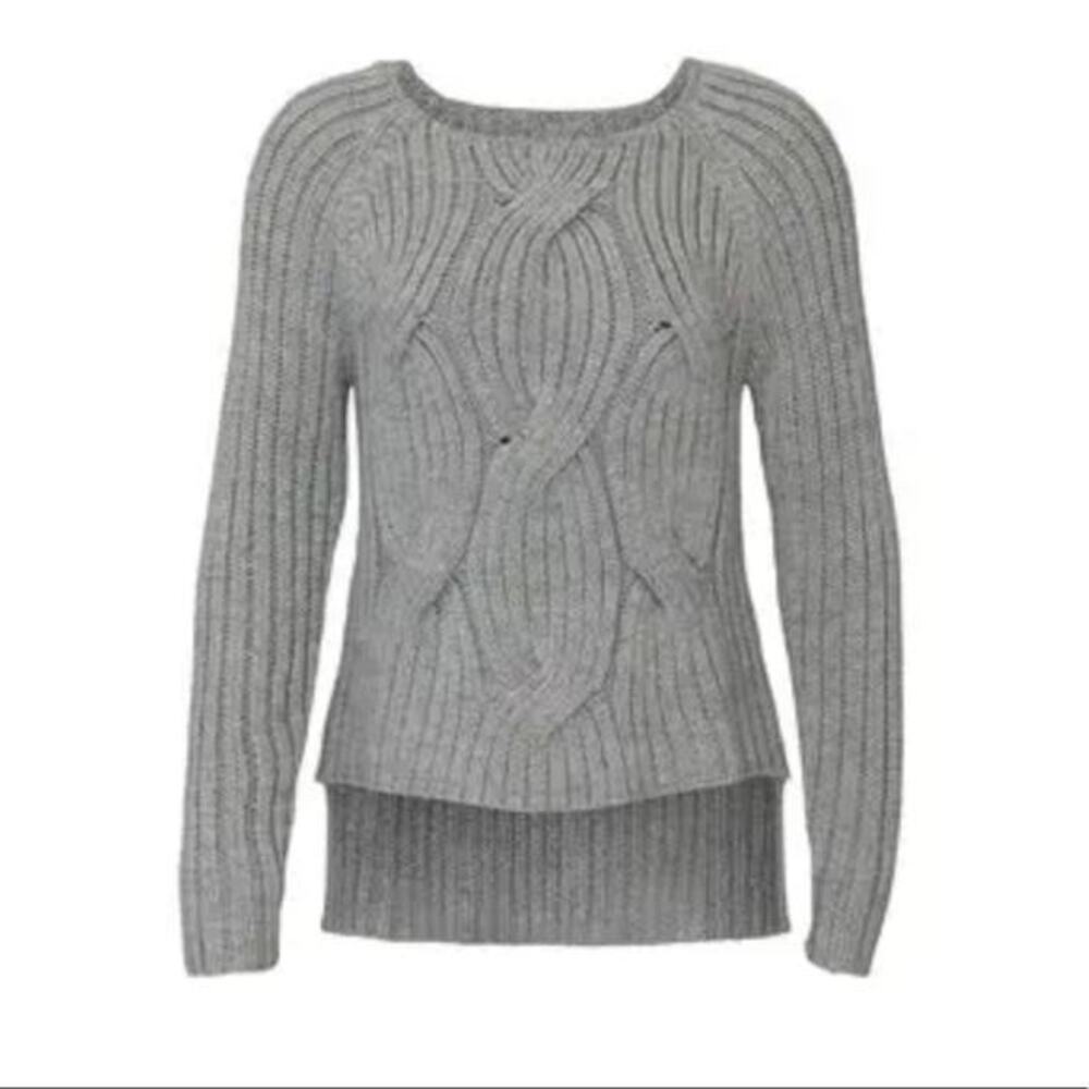 KF/Kaufmanfranco Gray Cable Knit Sweater Size‎ Small